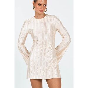 Princess Polly VENAYA MINI DRESS CHAMPAGNE Size 8 New